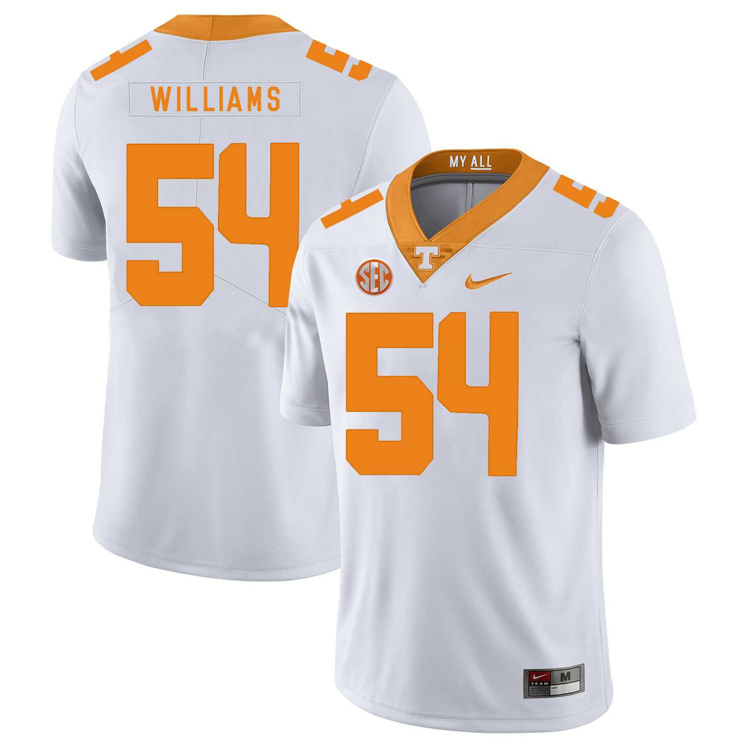 Tennessee Volunteers 54 Jordan Williams White Nike College Football Jersey Dzhi,We sell and wholesale Tennessee Volunteers 54 Jordan Williams White Nike College Football Jersey Dzhi on line form chian!